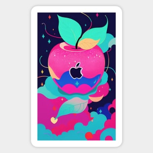 Colorful big apple Sticker